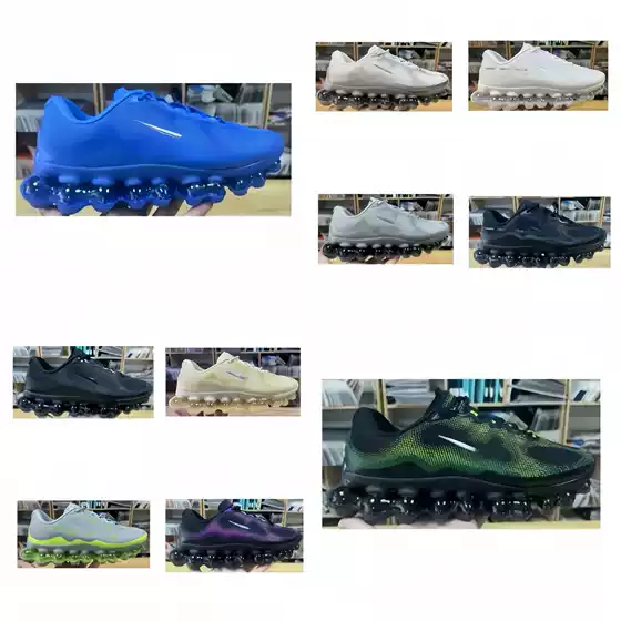 Cross-Border Air Lm Full-Length Air-Cushioned Running Shoes Liquid Max Lightweight Shock-Absorbing Couple's Casual Dad Shoes Wholesale