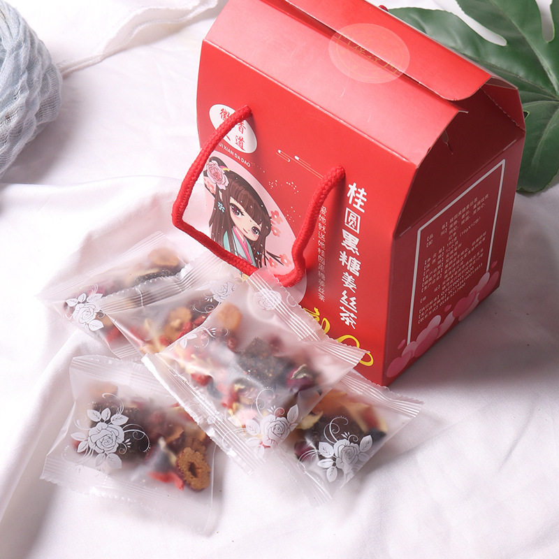 Wholesale Brown Sugar Ginger Tea Gift Box Rose Longan Red Dates Wolfberry Combination Scented Tea Women's Brown Sugar Ginger Jujube Tea