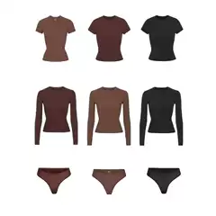 Seng Bao with Niche Spice Girls New Fashion Brand Slim-fit Slimming Stretch Short T-shirt Women's All-match Base Shirt Top