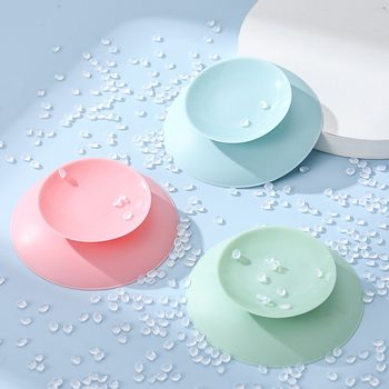 Anti-slip paste silicone anti-fall suction cup dinner plate training bowl double-sided suction cup baby eating baby suction cup pad home