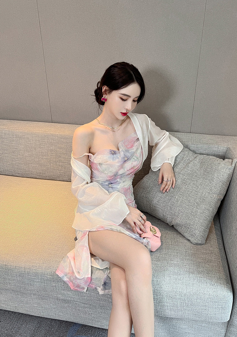Áo khoác cardigan nữ ngắn tay mỏng nhẹ chống nắng du lịch phong cách phương Tây — [Đen], [Trắng], [Kaki] chi tiết 17