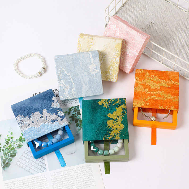 Pe Film Jewelry Box Floating Box Transparent Anti-Oxidation Crystal Bracelet Earrings Badge Jewelry Packaging Display Box