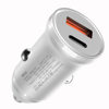 30W Qc4.0+Pd Dual-Line Fast Charging Mobile Phone Car Charger Type-C Car Charger