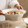Flower Boiled Pickled Fish Large Basin Bowl Deep Soup Bowl Household High-End Tableware Ceramic Noodle Bowl Rice Bowl Single Large