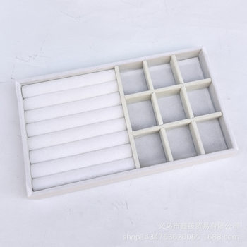 21cm Flannel Tray Earrings Earrings Ring Necklace Storage Box Plaid Display Box Inner Cover Multi-color Optional