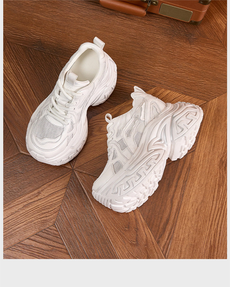 Giày sandal cao gót nữ hở mũi đế xuồng platform, gót siêu cao 8 cm, form mũi tròn, quai ngang dây buộc — Bột trắng, Bạc, Trắng, xanh lá chi tiết 21