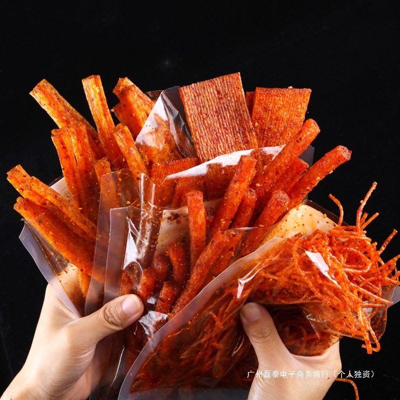 Spicy Snacks Internet-Famous Spicy Strips Spicy Shreds Spicy Slices Sticks Vegetarian Pork Hunan Specialty Leisure Snacks