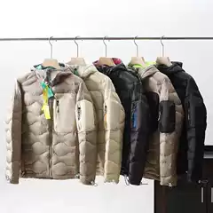 Big Head Same Style Winter Couple Multi Pocket Warm Down Jacket Hooded Jacket 6181