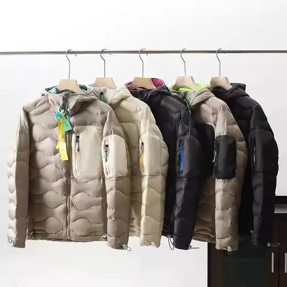 Big Head Same Style Winter Couple Multi Pocket Warm Down Jacket Hooded Jacket 6181