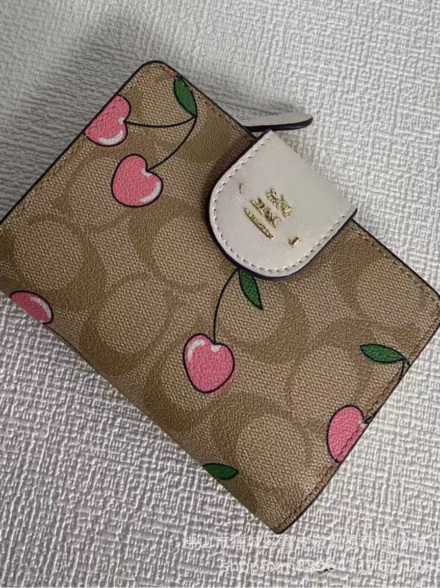 C's New Women's Mid-Length Coin Purse Fashionable Printed Multi-Card Slot Wallet Single Zipper Multi-Functional Clutch Bag
