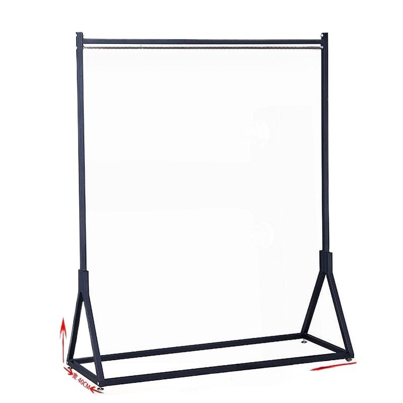 Iron Clothing Store Display Rack Floor-Standing Island Clothes Rack Men's and Women's Clothing Store Shelves Household Clothes Drying Rack Coat Rack