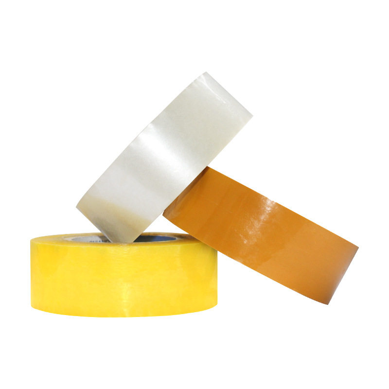 Transparent tape large roll wholesale express packaging sealing tape manufacturers yellow tape logistics packaging tape whole box