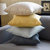 Linen Pillow Cushion Sofa Pillow Living Room Office Modern Simple Large Backrest Bedhead Waist Pillowcase Without Core
