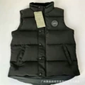 Black label down vest - black
