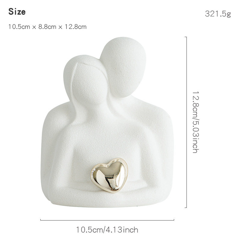 简尔美手作陶瓷婚书艺术摆件新婚纪念永久收藏礼物创意家居装饰品