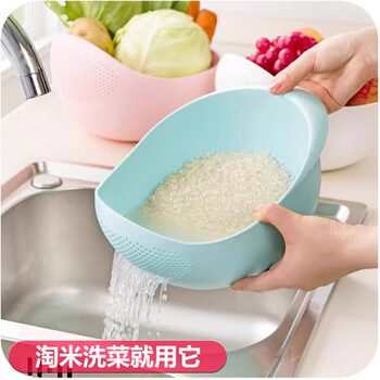 Rice Washing Tools, Rice Washing Sieve, Rice Washing Basin, Fine Holes, No Leakage, Kitchen Household Fruit Plate, Simple Vegetable Basin, Drain Basket