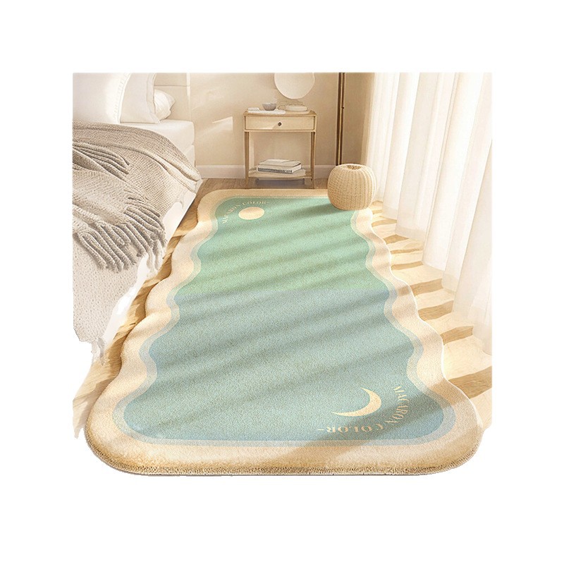 Simple Bedroom Bedside Blanket Special-Shaped Cashmere Carpet Long Bed Front Floor Mat Foot Mat Household Window Sideboard Mat Bay Window Mat