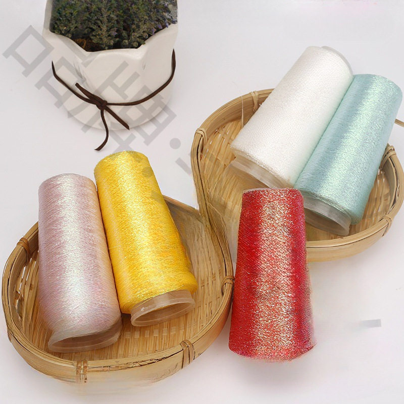 Gold and Silver Thread Wiring, Glittering Thread, Colorful Gold Thread Weaving, Cashmere Companion, Bright Thread Wrapping Flower Thread