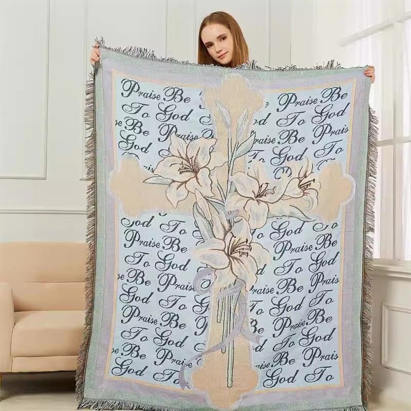 Cross-border export tapestry throw multi-purpose decorative blanket blanket thread blanket tapestry decorative cloth carpet