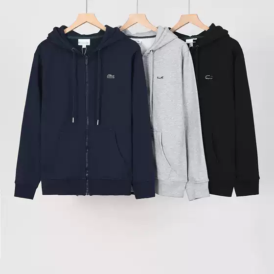 Cross-Border 7-Color Set Lac Crocodile 360g Healthy Cloth Embroidered Zipper Cardigan Sweatshirt Hoodie Sweatpants Small Pants