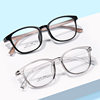 Ultra-Light Glasses Retro Large Frame Tr90 Glasses Frame for Men Can Be Equipped with Myopia Glasses Anti-Blue Light Danyang Glasses Discoloration