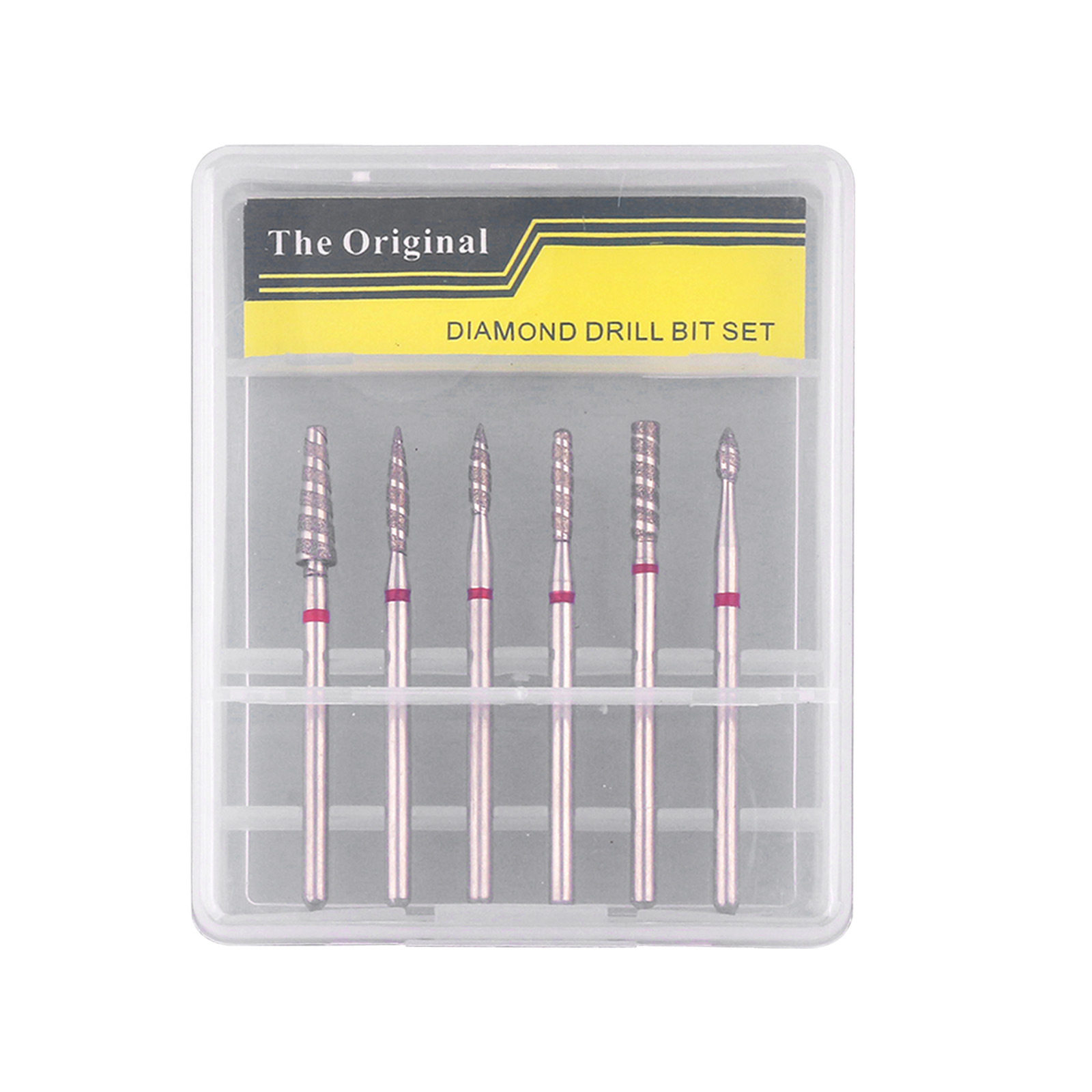 Russian nail diamond grinding head suit 6 boxed high quality pre-treatment peeling grinding head suit