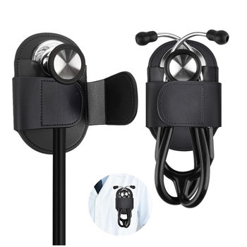 Spot New Leather Stethoscope Storage Bag Portable Medical Stethoscope Leather Case Can Be Hung on the Waist Medical Tool Bag