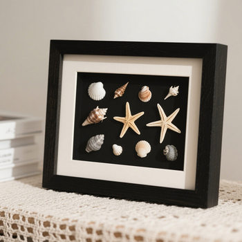 Handmade DIY Photo Frame Stereo Hollow Specimen Table Decoration Frame Shell Stone Plant Dried Flower Preservation Display Frame