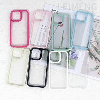 Suitable for iPhone 17/16 Pro Acrylic Thickened Wide-Edge Groove Apple 15/14 Macaron DIY Phone Case
