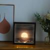 Spot Light Painting Photo Frame with Light Home Gift Valentine's Day Moonlight Painting Night Light Decoration Wooden Table Photo Album