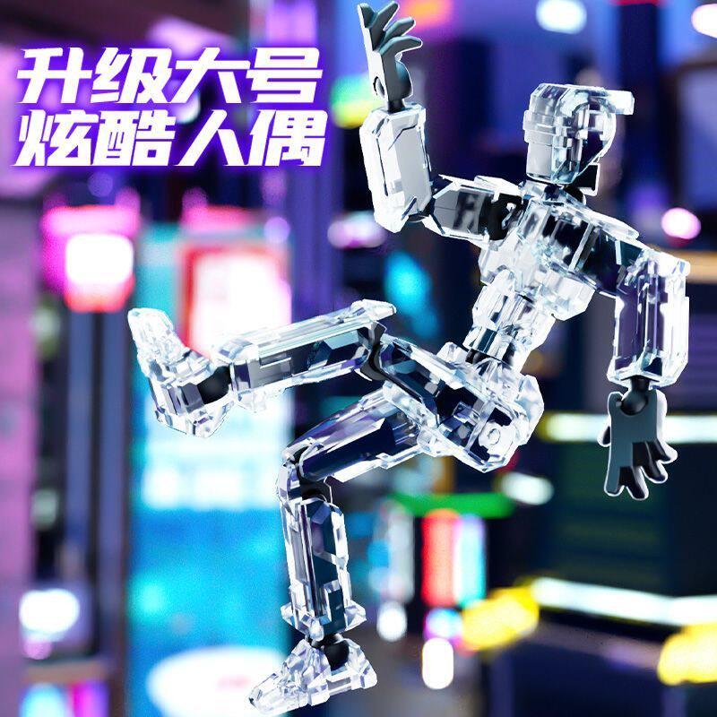 Tiktok Trendy 3D Printed Dummy Jointed Action Figure Soldier Assembly Toy with Multiple Movable Joints and Wings