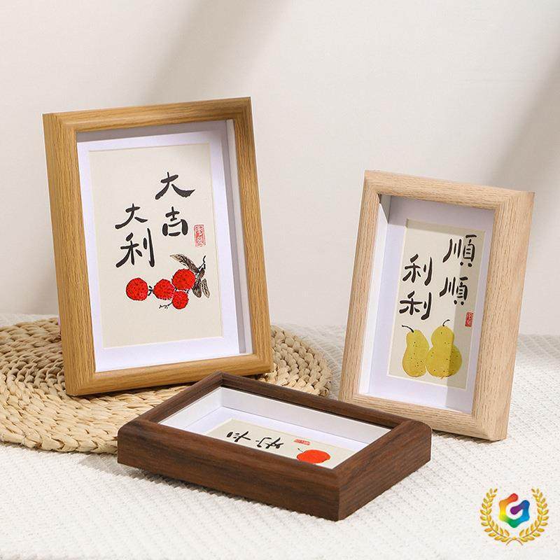 ✅ Wooden Hollow 3D Photo Frame Wholesale 6 Inch 7inch 8inch A4 Calligraphy and Painting Frame Photo Frame Hanging