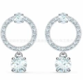 Round solitaire stud earrings