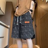 Шорты American high street, мужская летняя одежда, быстросохнущие спортивные брюки из ледяного шелка, мужские функциональные стильные брюки с пятью точками наклона