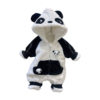 26Th Winter Model for Boys and Girls, Fleece-Lined and Thickened for Warmth, Cute Panda Cartoon Romper, Fashionable Outdoor Clothing
