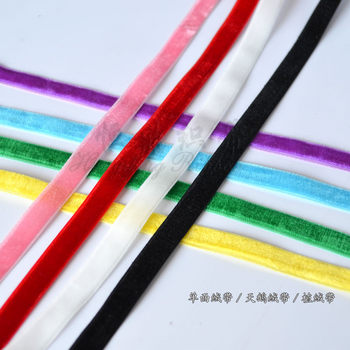 Flocking belt velvet gift bow jewelry hair accessories clothing accessories curtain accessories DIY ribbon spot batch