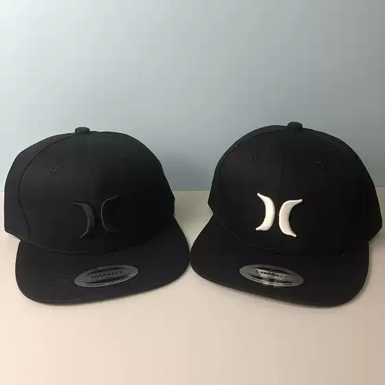 Hurley Streetwear Skate Flat-Brim Cap Unisex Hard-Top Sports Baseball Hat