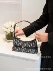2024 New Style Dumpling Bag CD presbyette Printed Shoulder Underarm Women's Handbag high quality Embroidered presbyted