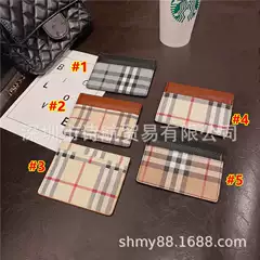 Cross-Border European and American Simple Card Holder Card Holder Leather Credit Card Small Card Slot Business Card Coin Purse Card Holder Id Card Holder Card Holder