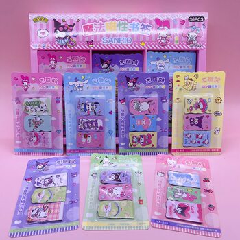 New Girly Heart Cute Cartoon DIY Magnetic Bookmark Student Office Book Clip Notes Textbook Record Mark