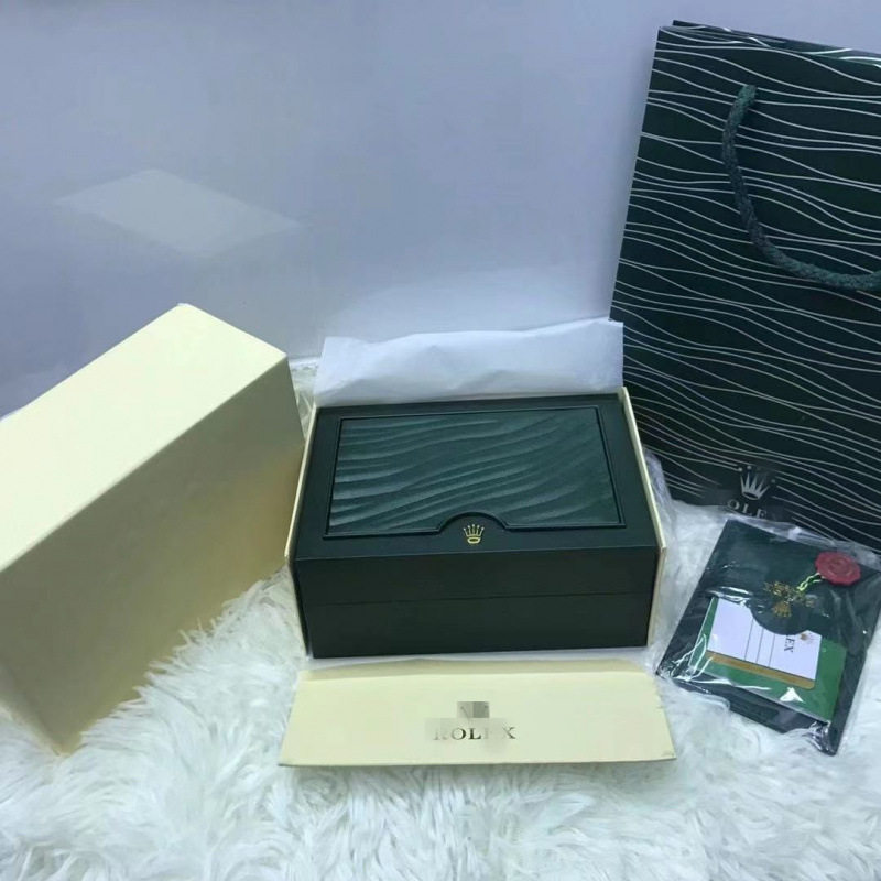 Watch Box, Rolex Watch Box, Green Water Ghost, Black Water Ghost Watch Packaging Box, Wave Pattern Gift Packaging