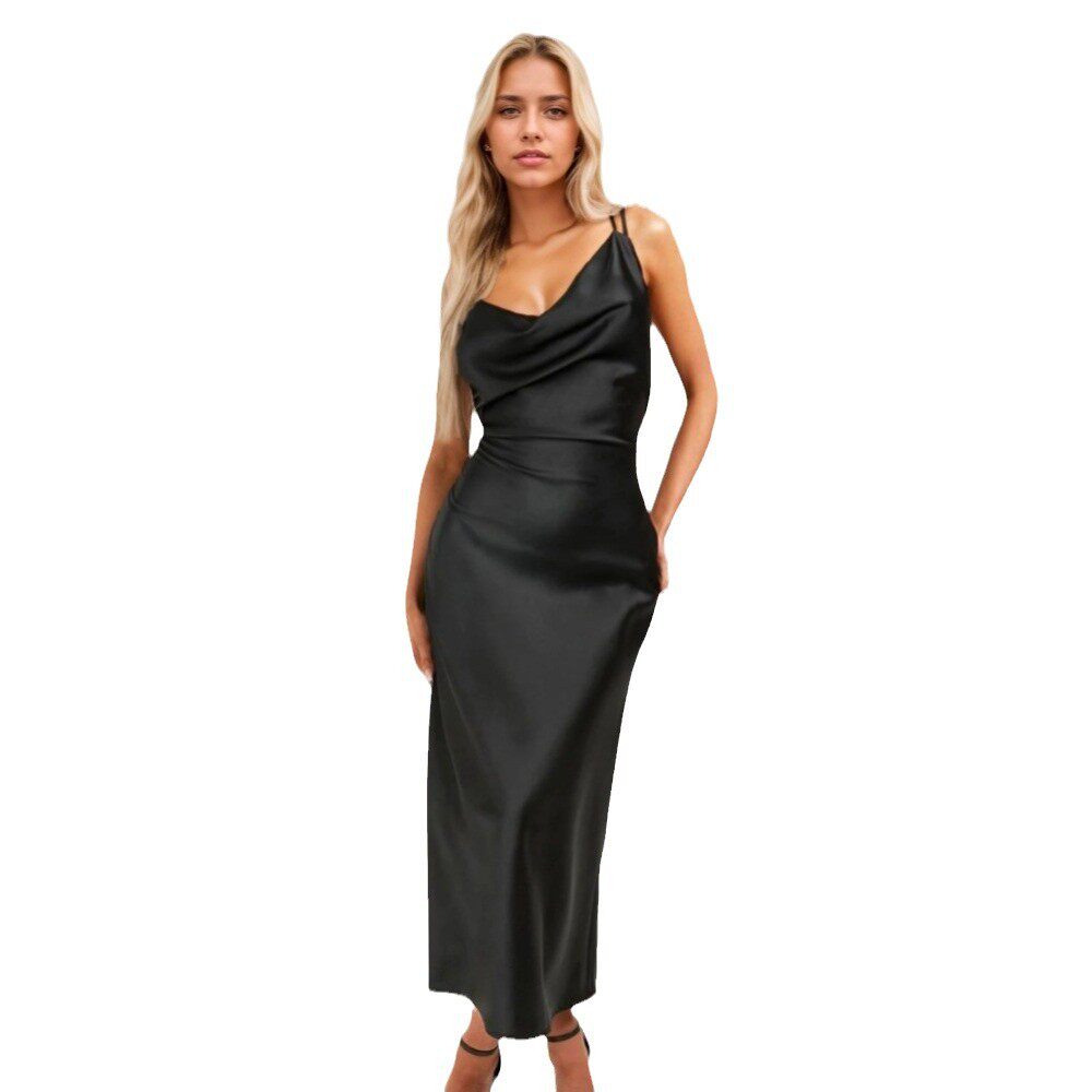 Elegant V Neck Maxi Dress Sexy Chic Sleeveless Spring Summer Fashion for Women Wholesale Available