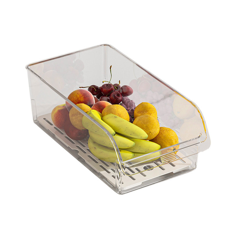 Pet Refrigerator Storage Box Drawer-Type Kitchen Storage Box Refrigerated Vegetable Egg Fruit Box Partitioning and Organizing