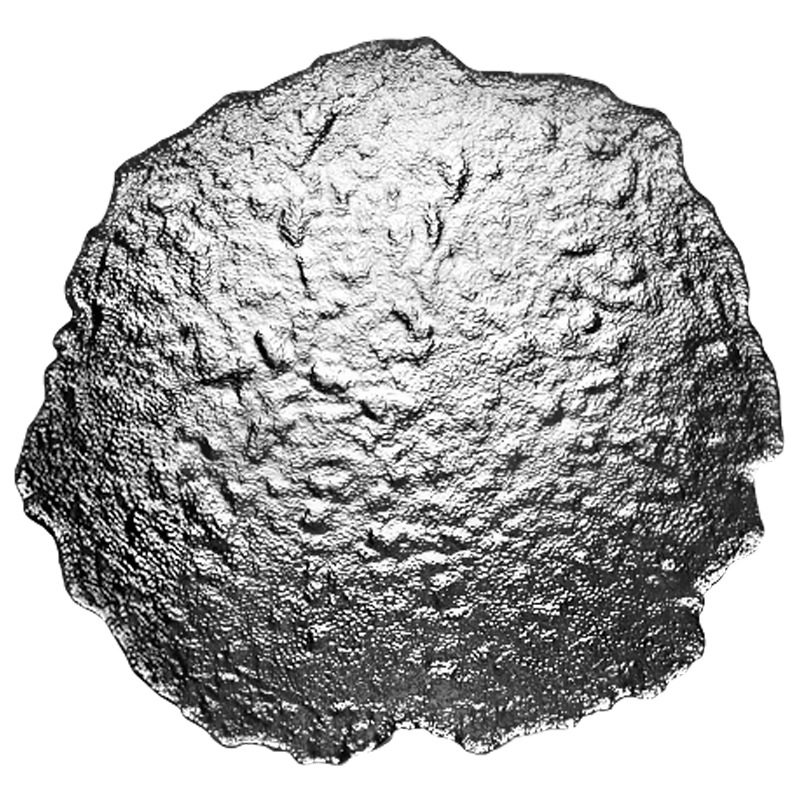 Plate Ins High Aesthetic Value 8inch Irregular Glass Japanese-Style Ice Dew Plate Restaurant Serving Dish High Aesthetic Value