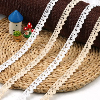 1.5cm Cotton Thread Lace Large Dog Tooth Sawtooth Wave Weaving Clothing Toys Gift Decoration Materials