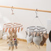 Camellia plum blossom drying rack PP plastic drying rack multi-head drying rack underwear pants rack with clip 0793