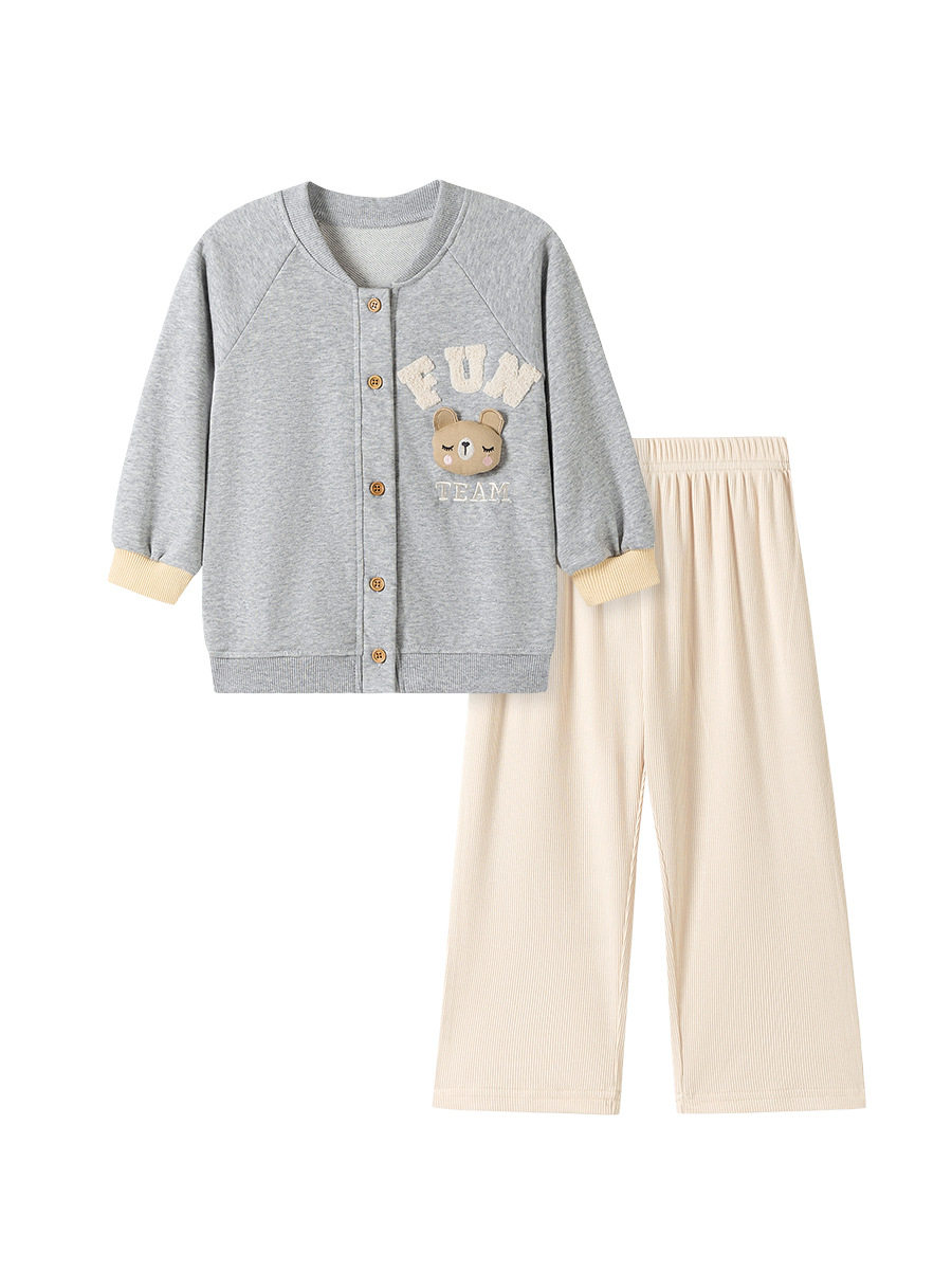Girls' Cute 3D Decor Set, Trendy Kids' Outfit Wholesale