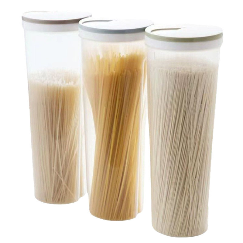 Household Kitchen Noodle Tube Coarse Grain Jar Fresh-keeping Box Refrigerator Sealed Jar Noodle Box Sealed Storage Box Storage Barrel