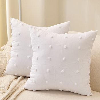Amazon Shein Cross-Border Dropshipping New In-Stock Pillowcase Factory Direct Sale Chiffon European-Style Cushion Sofa