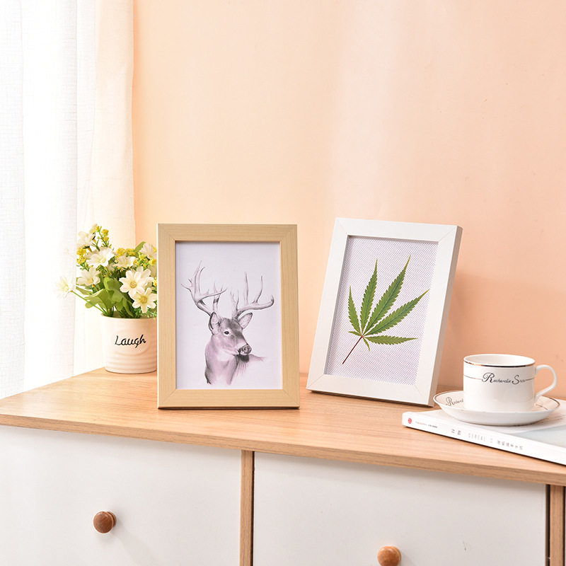 Solid wood wall-mounted photo frame special offer decoration 5-inch 6-inch 7-inch A4 creative combination children's photo frame simple picture frame